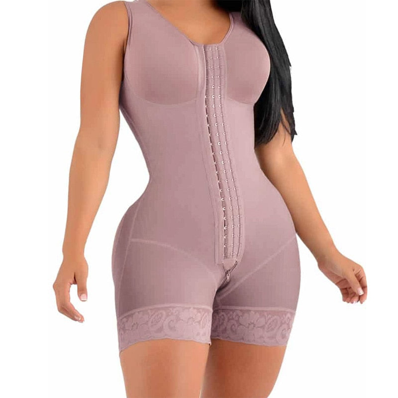 Fajas Colombianas Post Surgery Shapewear Compression Gaine amincissante Femme Ventre plat Lace Shaper Short Bodyshaper